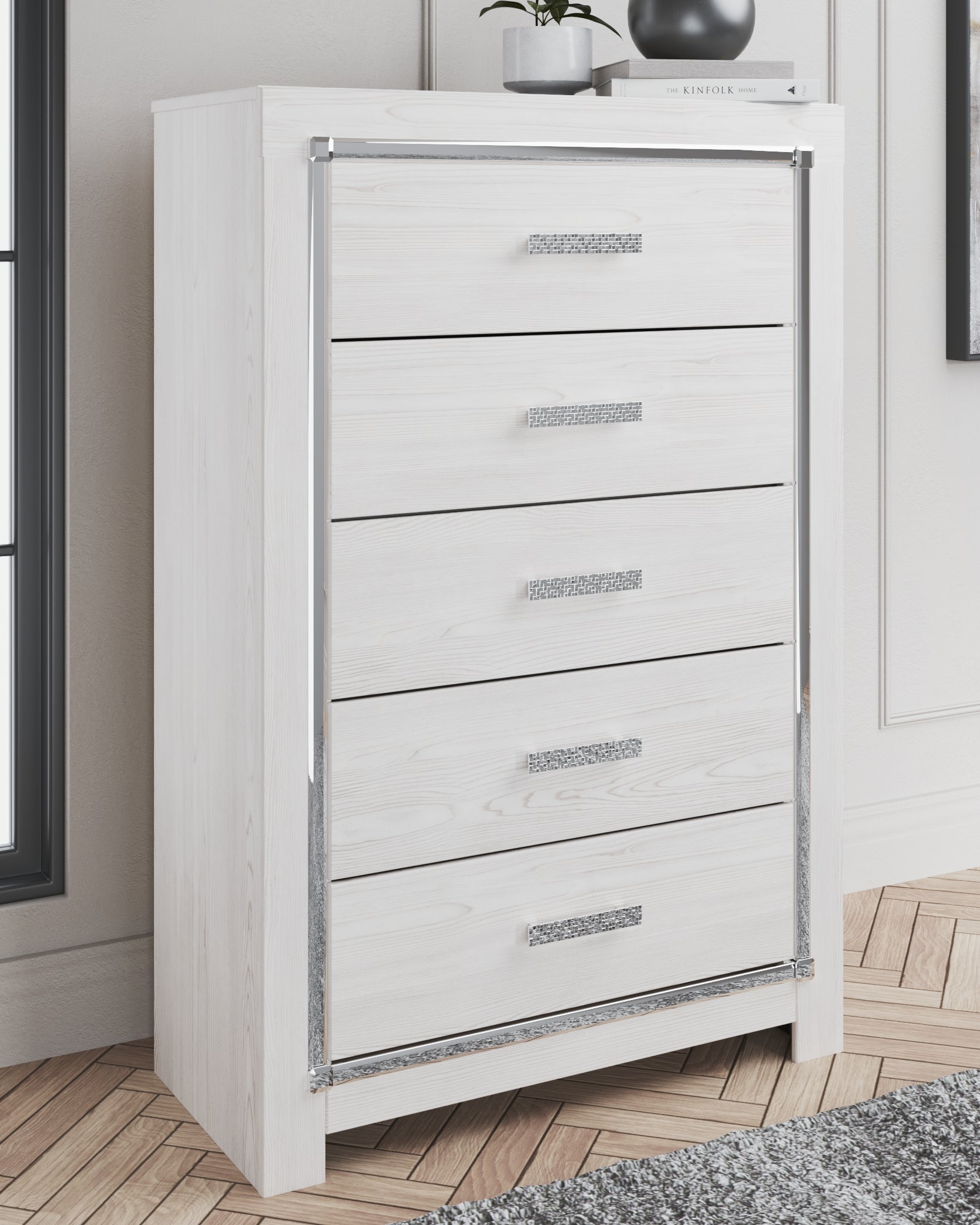 Altyra Full Panel Bedroom Set, White
