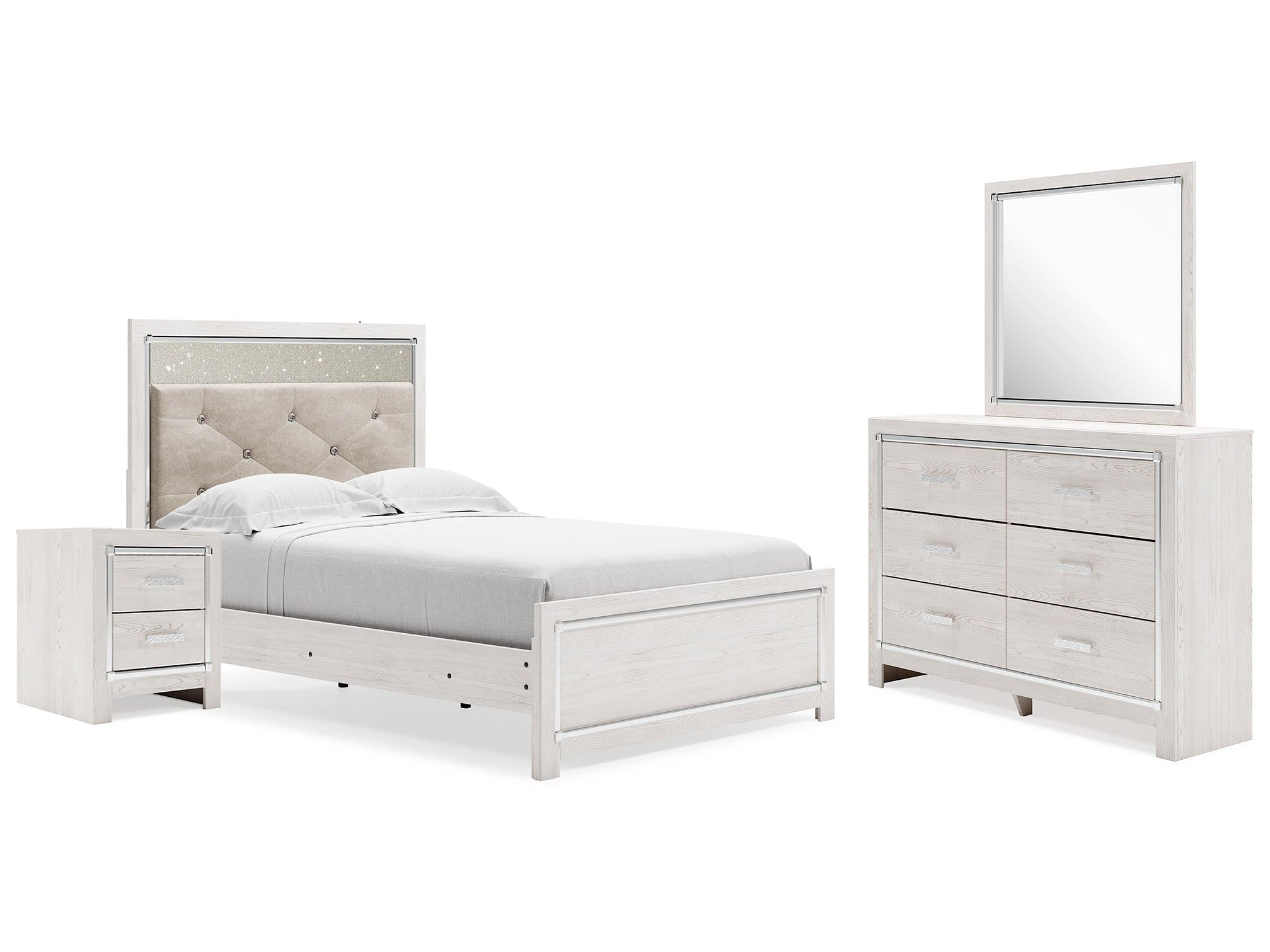 Altyra Full Panel Bedroom Set, White