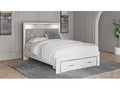 Altyra White Full Upholstered Panel Headboard