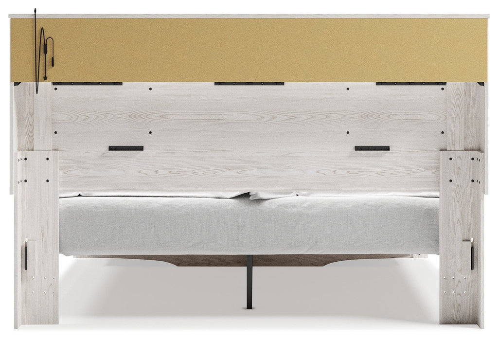 Altyra King Storage Bed, Dresser, Mirror, Chest and Nightstand, White