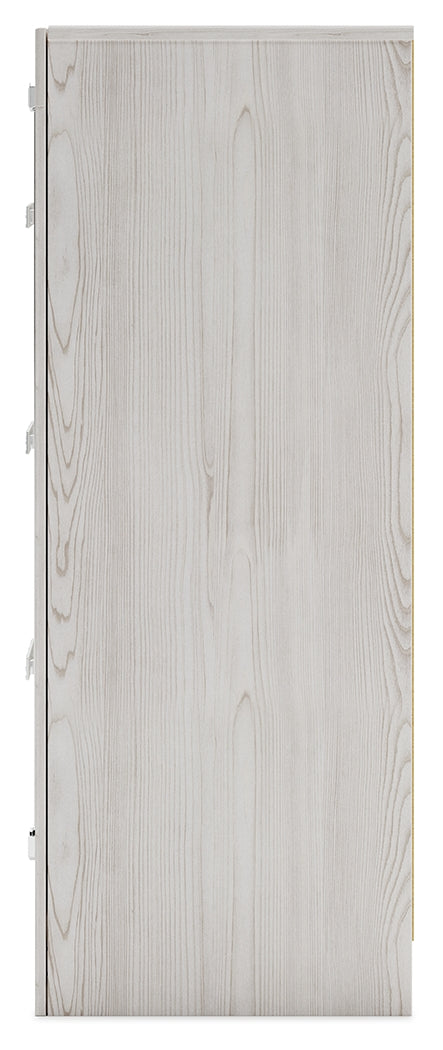 Altyra White King Storage Bedroom Set with Dresser and Nightstand