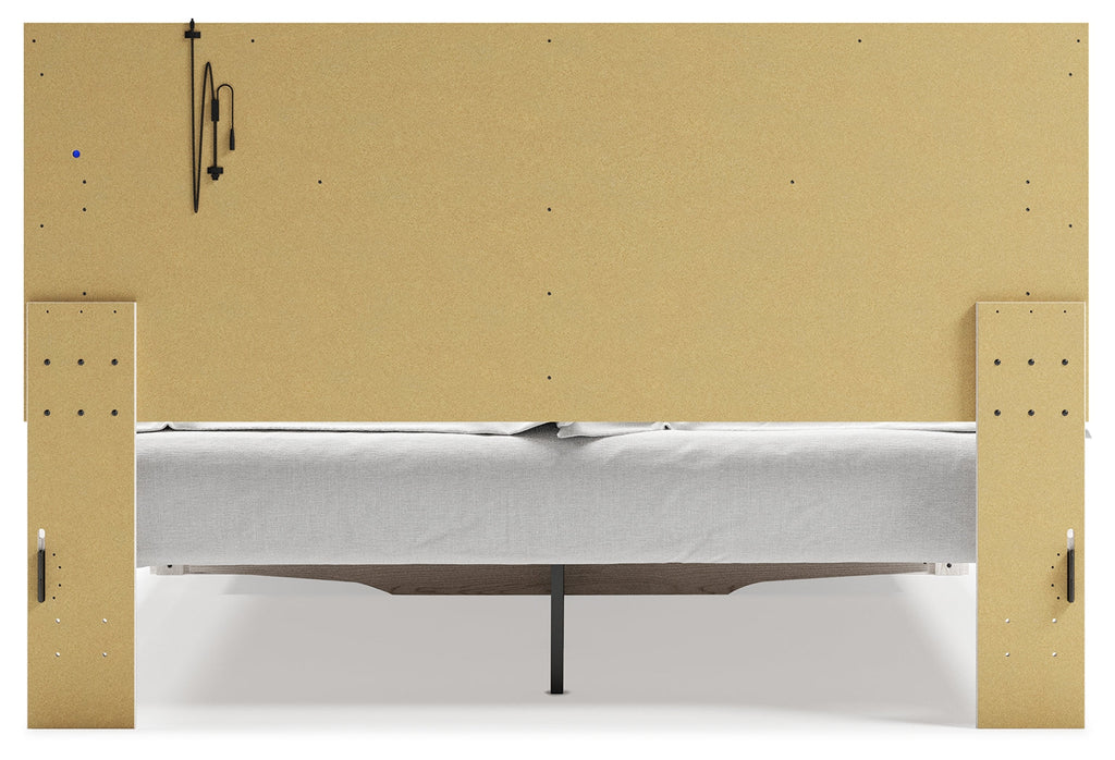 Altyra White King Storage Bedroom Set with Dresser and Nightstand