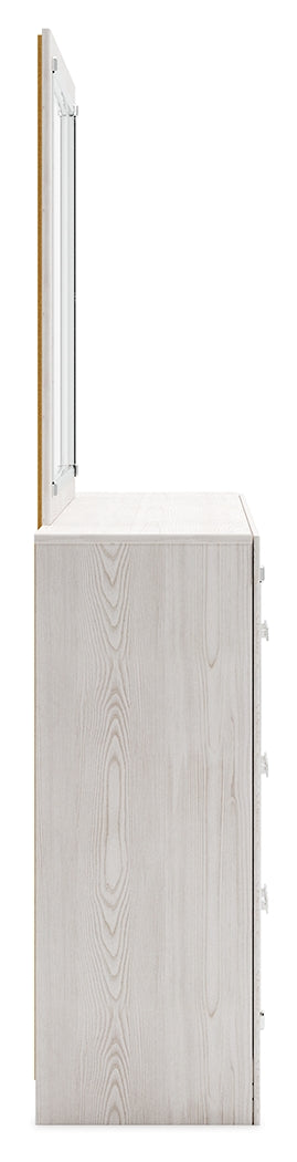 Altyra King Upholstered Panel Bedroom Set, White