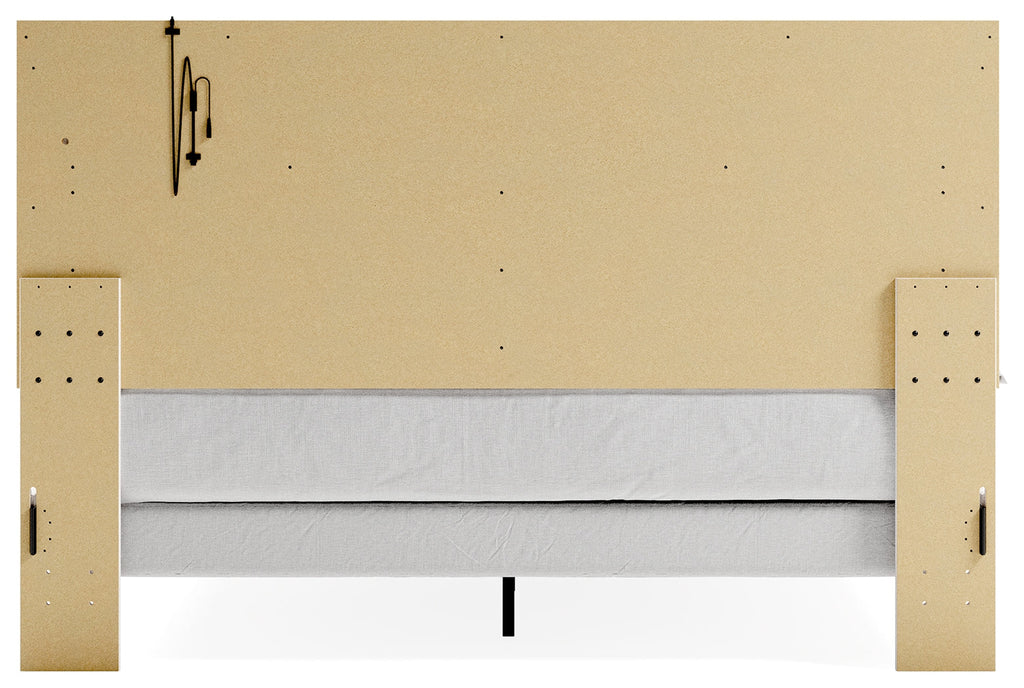 Altyra King Upholstered Panel Bedroom Set, White