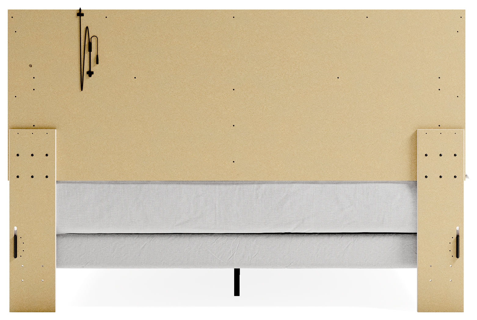 Altyra King Upholstered Panel Bedroom Set, White
