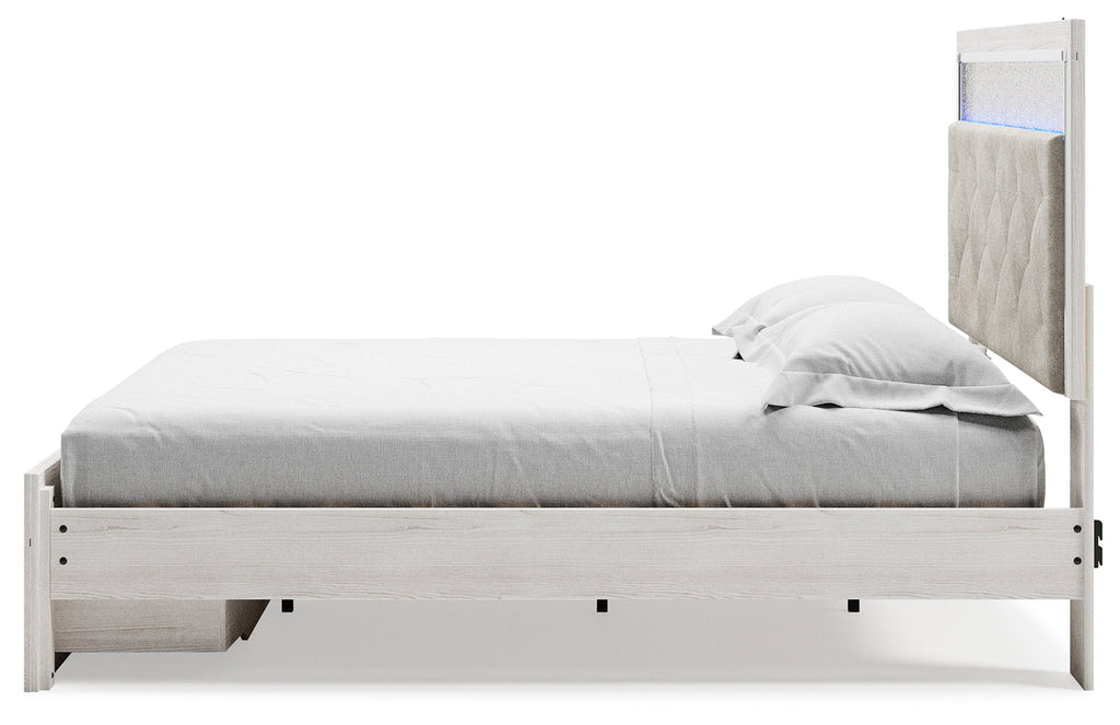 Altyra King Upholstered Storage Bedroom Set, White