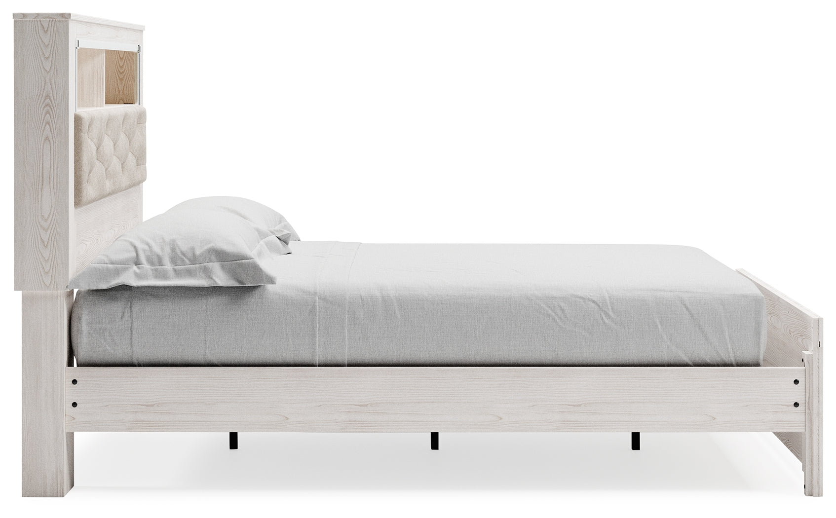 Altyra Queen Bookcase Bed, Dresser, Chest and Nightstand, White