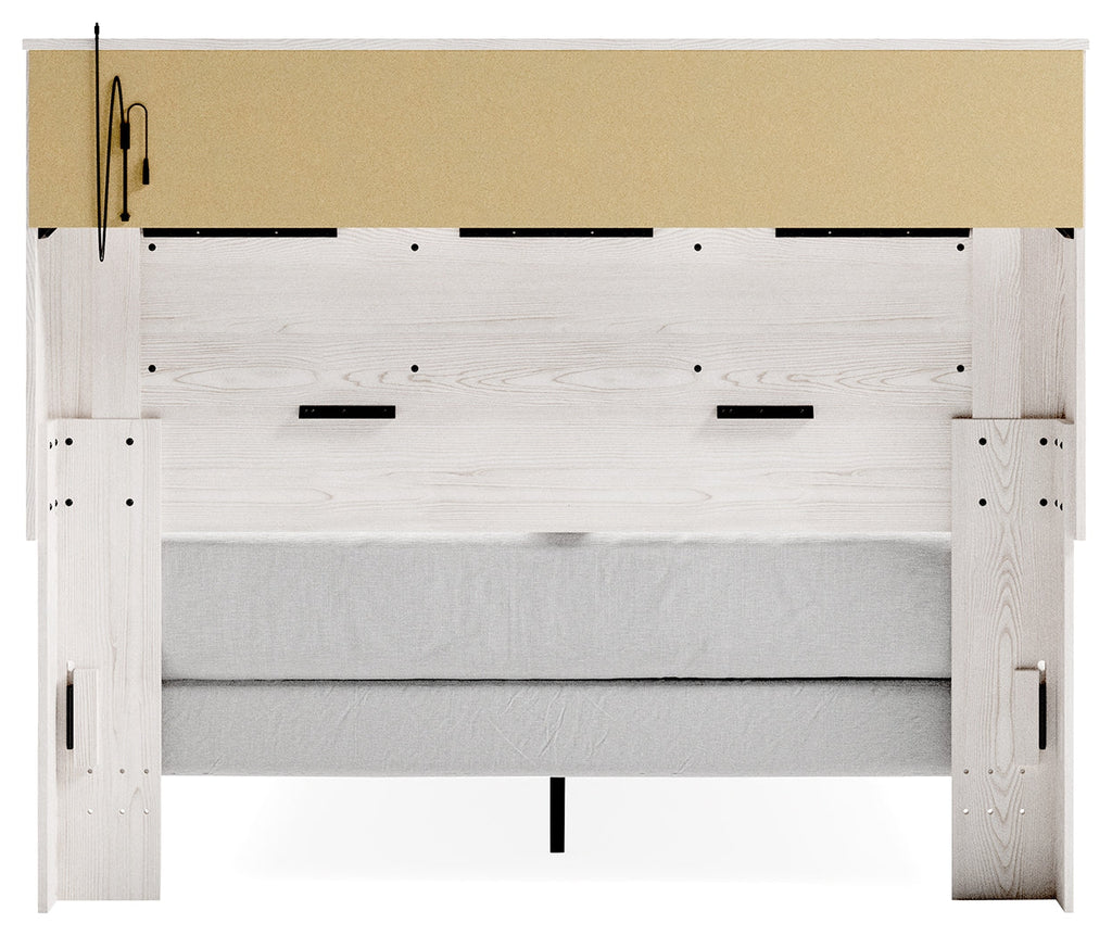 Altyra Queen Bookcase Bed, Dresser, Chest and Nightstand, White