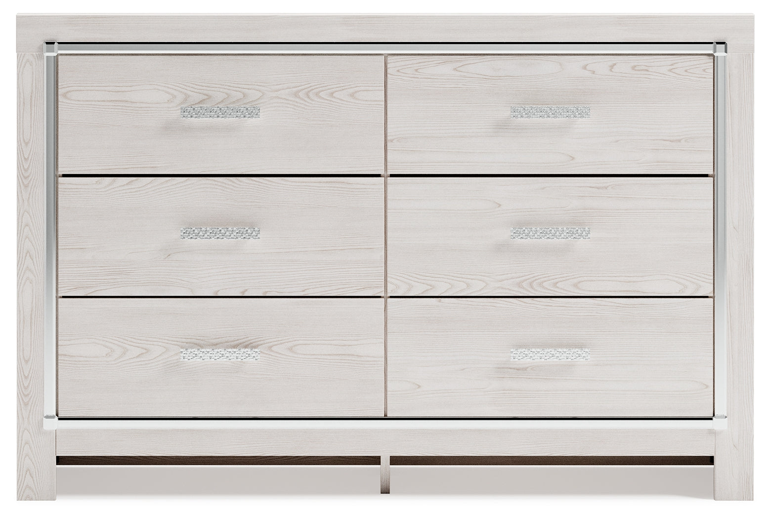 Altyra White Queen Panel Bedroom Set with Dresser and Chest