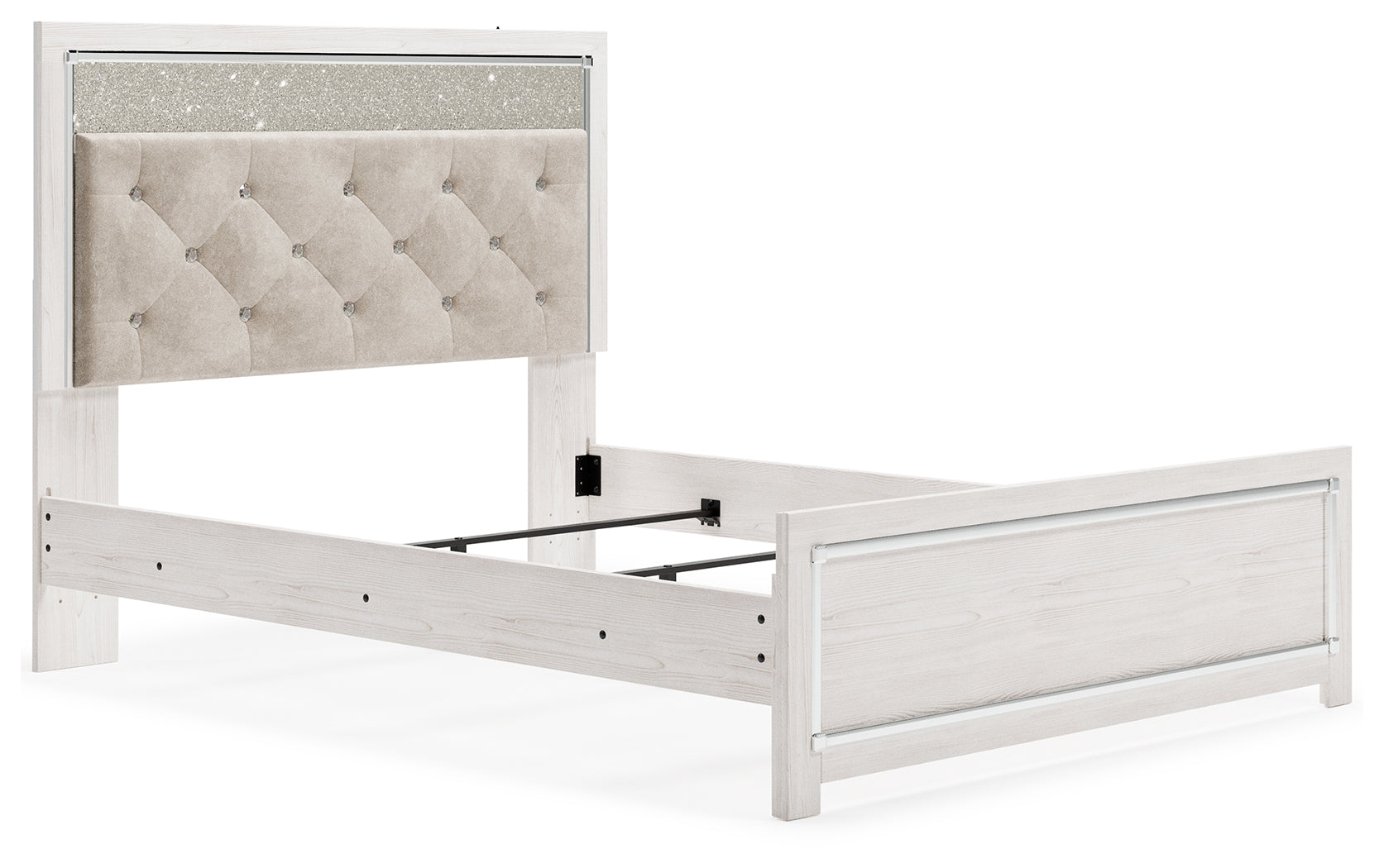 Altyra White Queen Panel Bedroom Set with Dresser and Chest