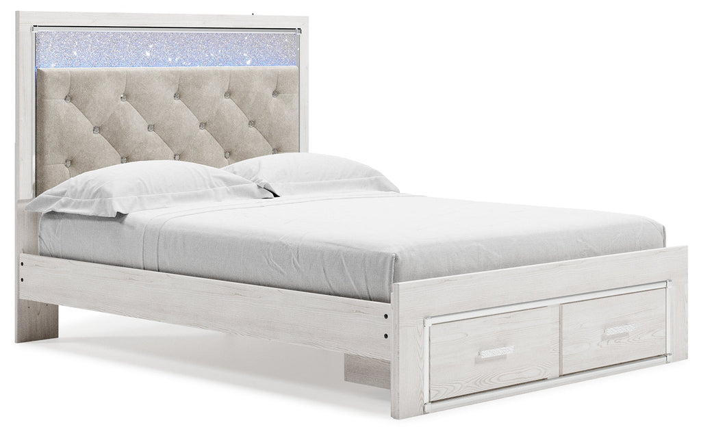 Altyra Queen Panel Storage Bedroom Set, White