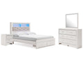 Altyra Queen Panel Storage Bedroom Set, White