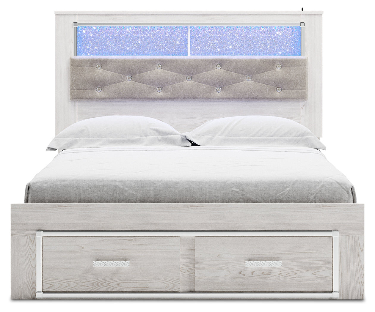 Altyra Queen Panel Storage Bedroom Set, White