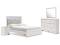 Altyra Queen Panel Storage Bedroom Set, White