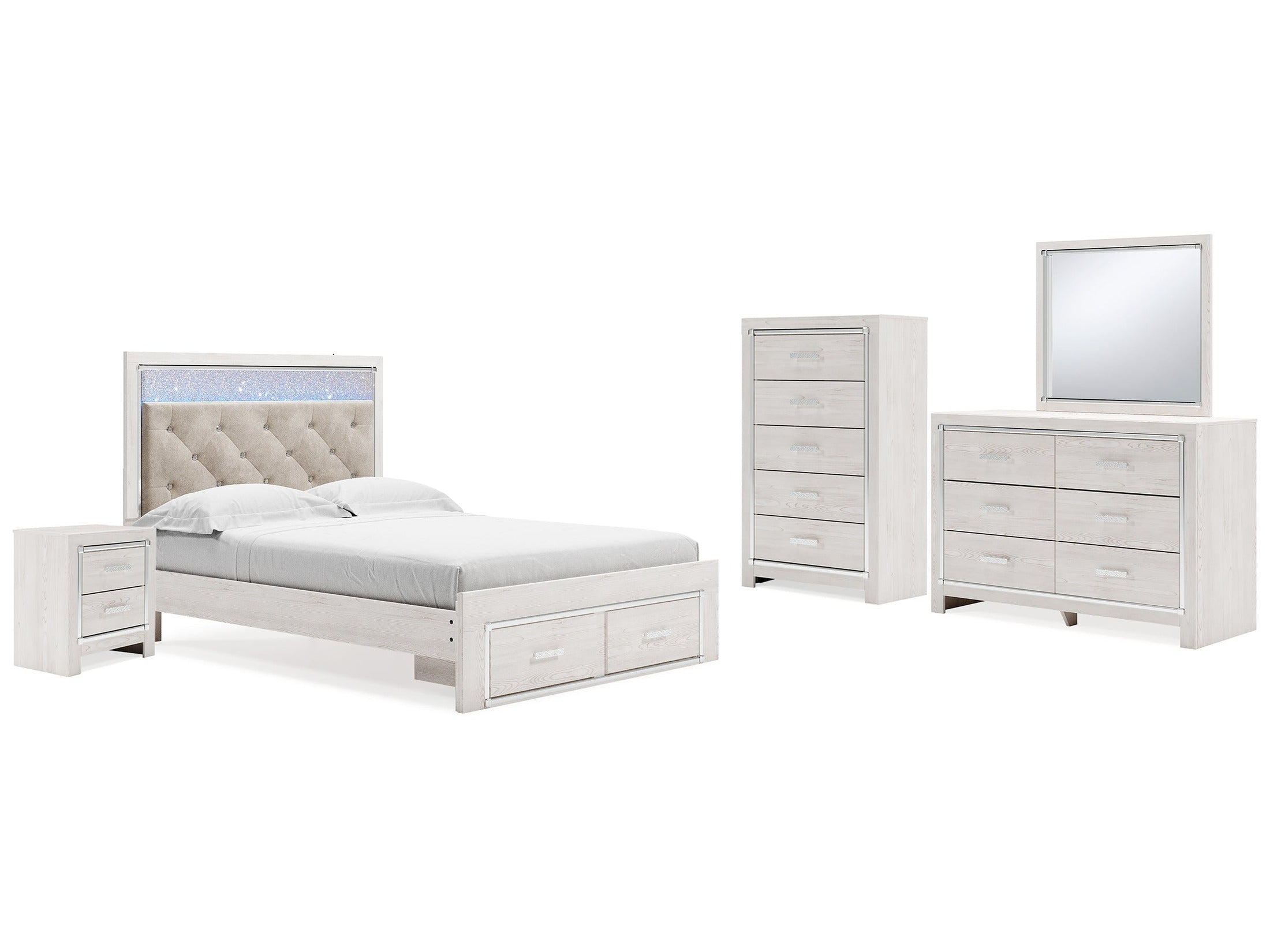 Altyra Queen Storage Bedroom Set, White