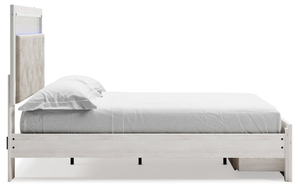 Altyra White Queen Storage Bedroom Set with Dresser and Chest