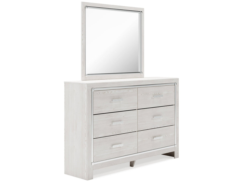 Altyra Queen Upholstered Panel Bedroom Set, White