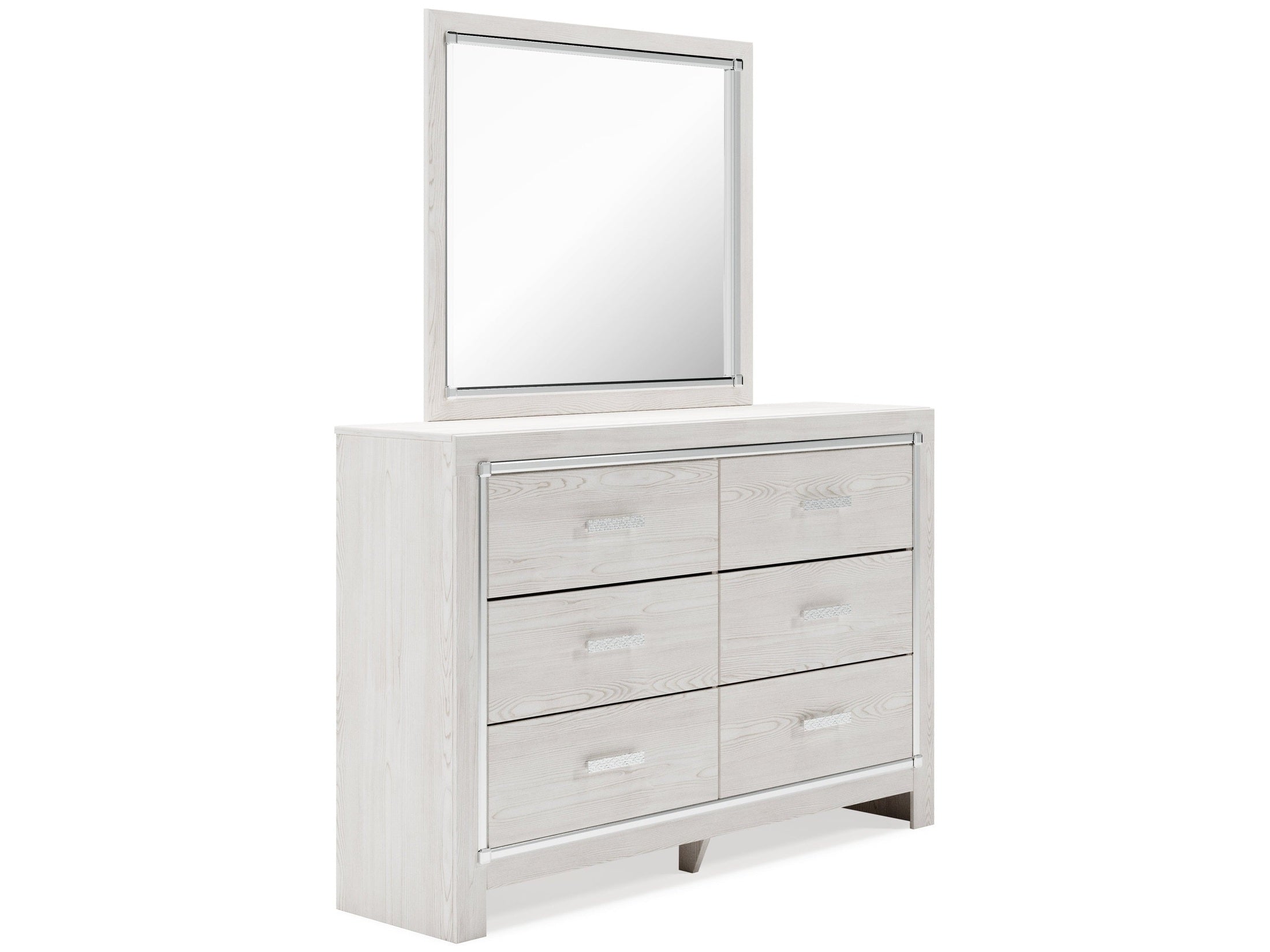 Altyra Queen Upholstered Panel Bedroom Set, White