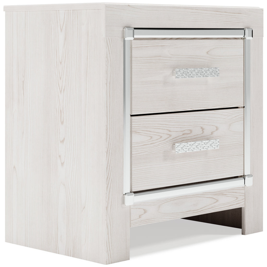 Altyra Queen Upholstered Panel Bedroom Set, White