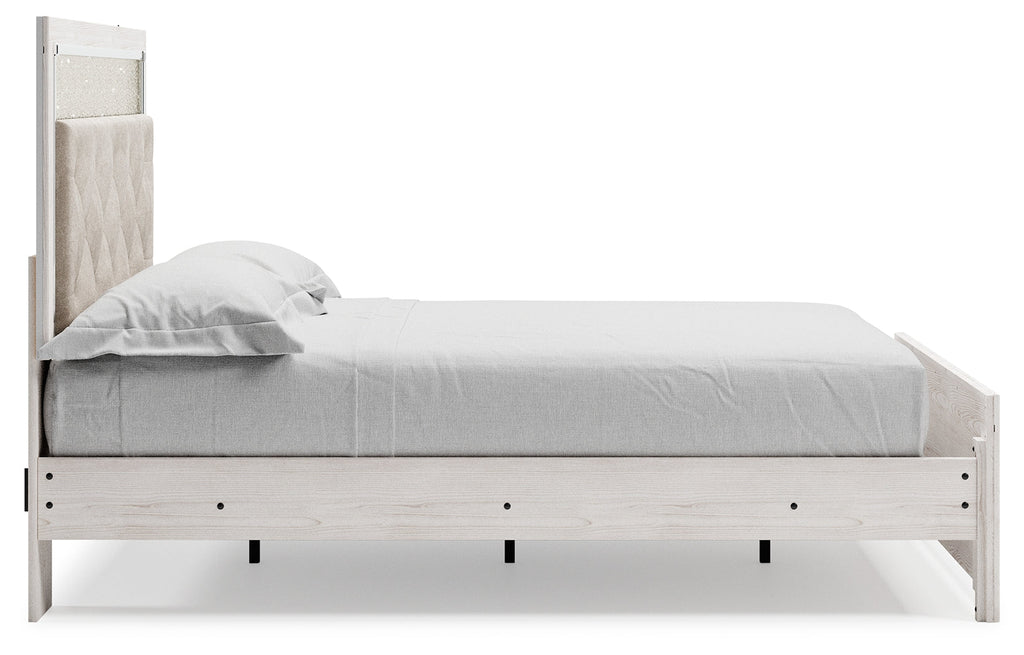 Altyra Queen Upholstered Panel Bedroom Set, White