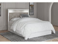 Altyra White Queen Upholstered Panel Headboard