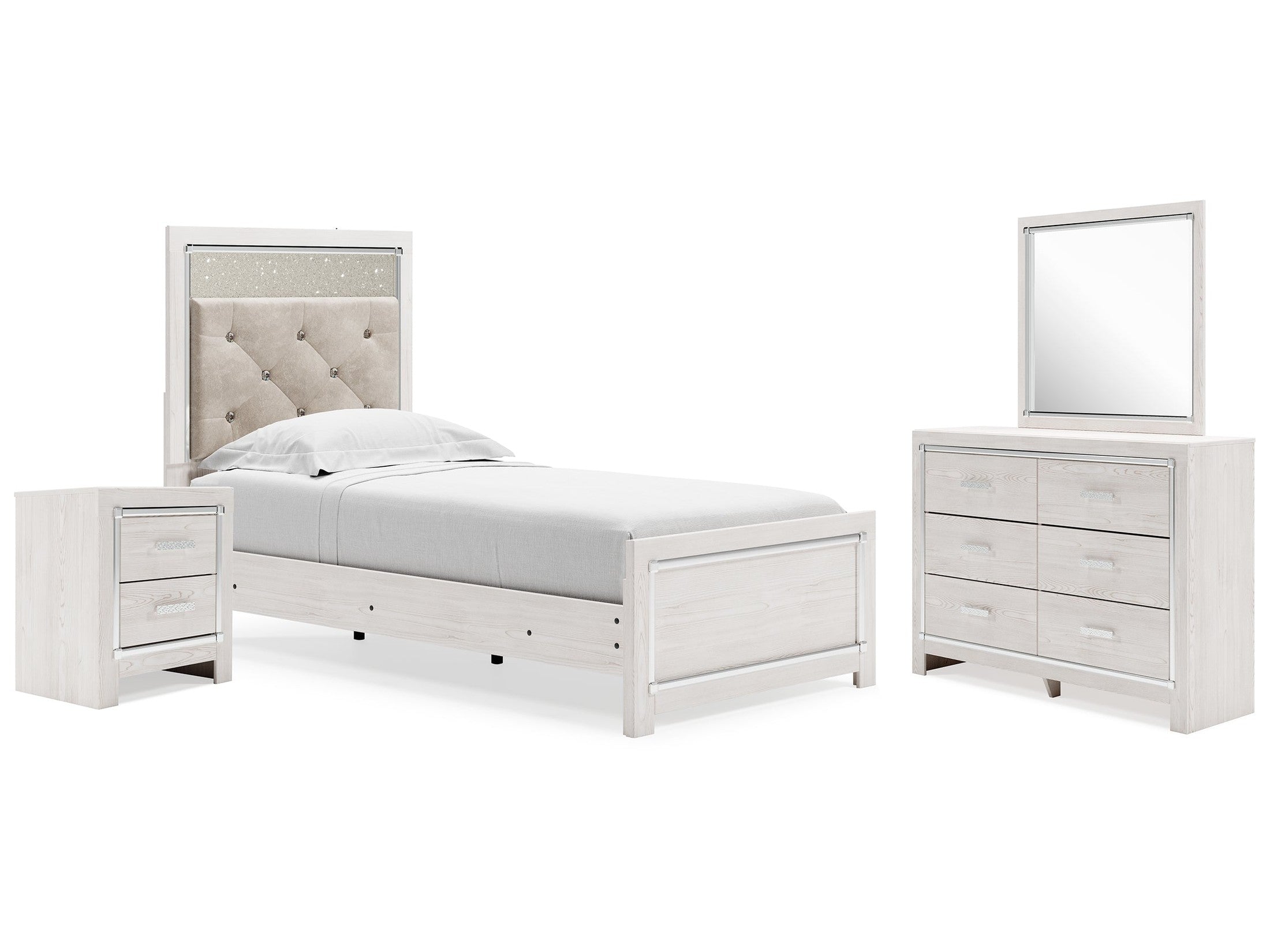 Altyra Twin Panel Bedroom Set, White