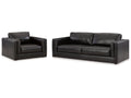 Amiata Black Sofa and Oversized Chair