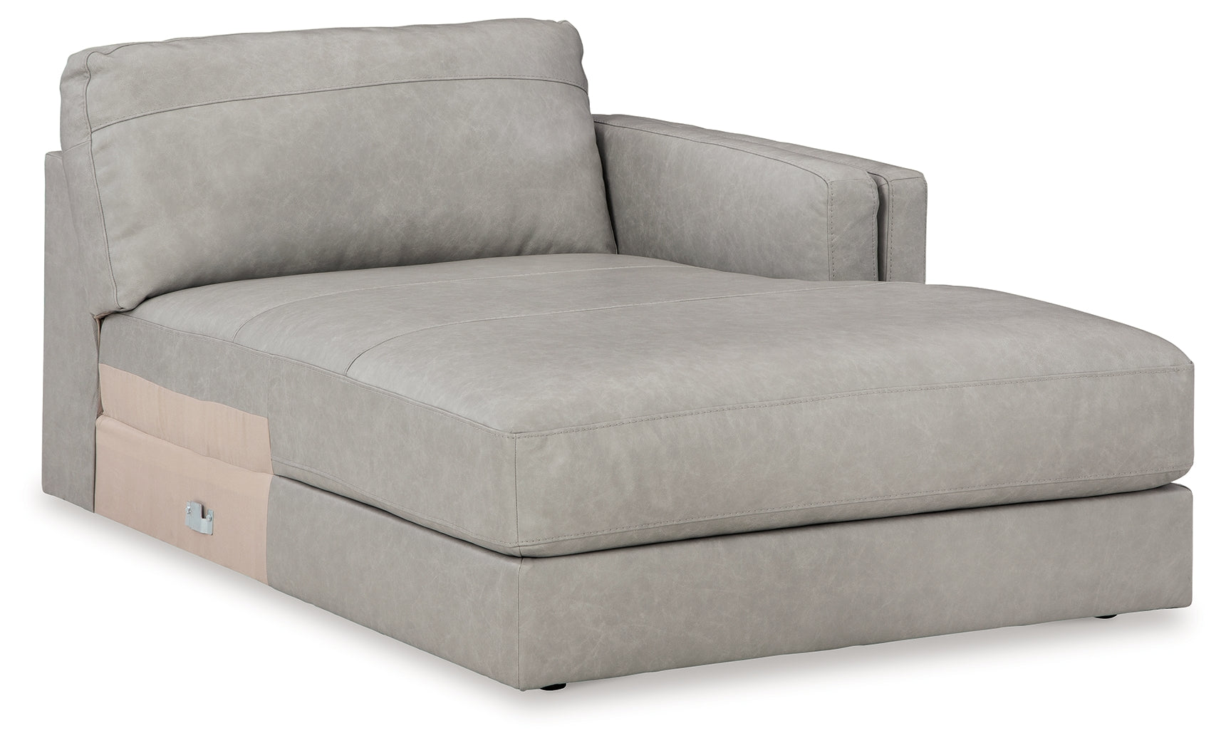 Amiata Glacier 2-Piece Sectional with Chaise and Ottoman