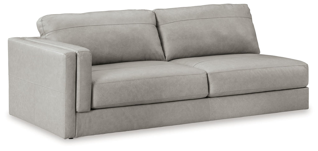 Amiata Glacier 2-Piece Sectional with Chaise and Ottoman