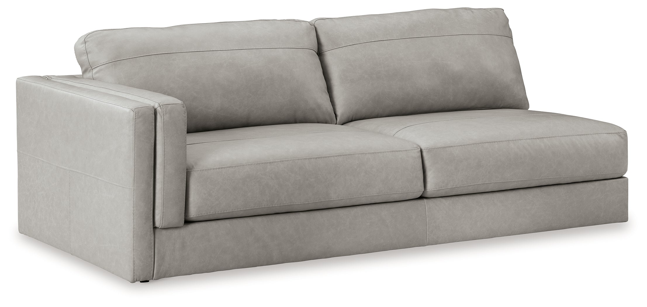 Amiata Glacier 2-Piece Sectional with Chaise and Ottoman