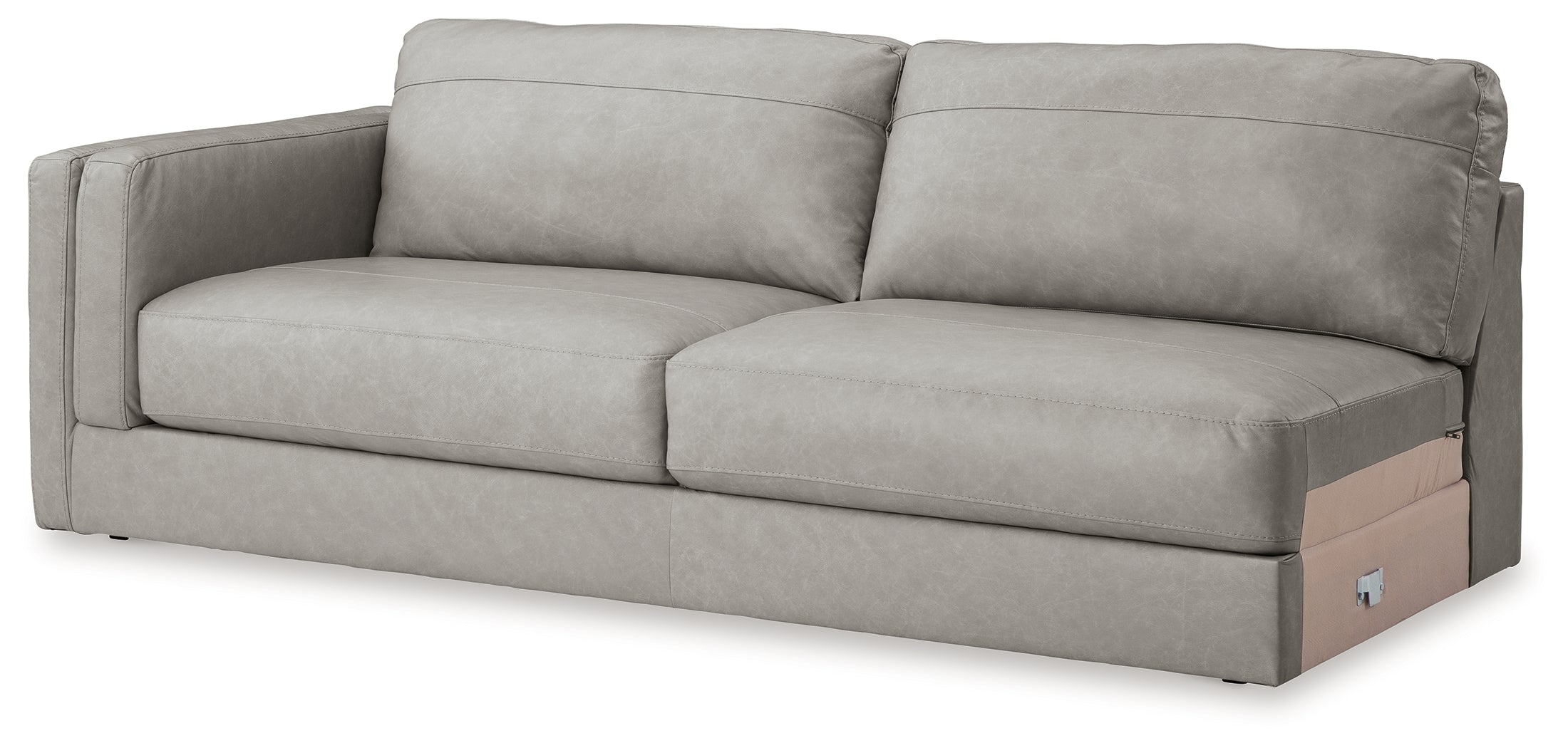 Amiata Glacier 2-Piece Sectional with Chaise and Ottoman