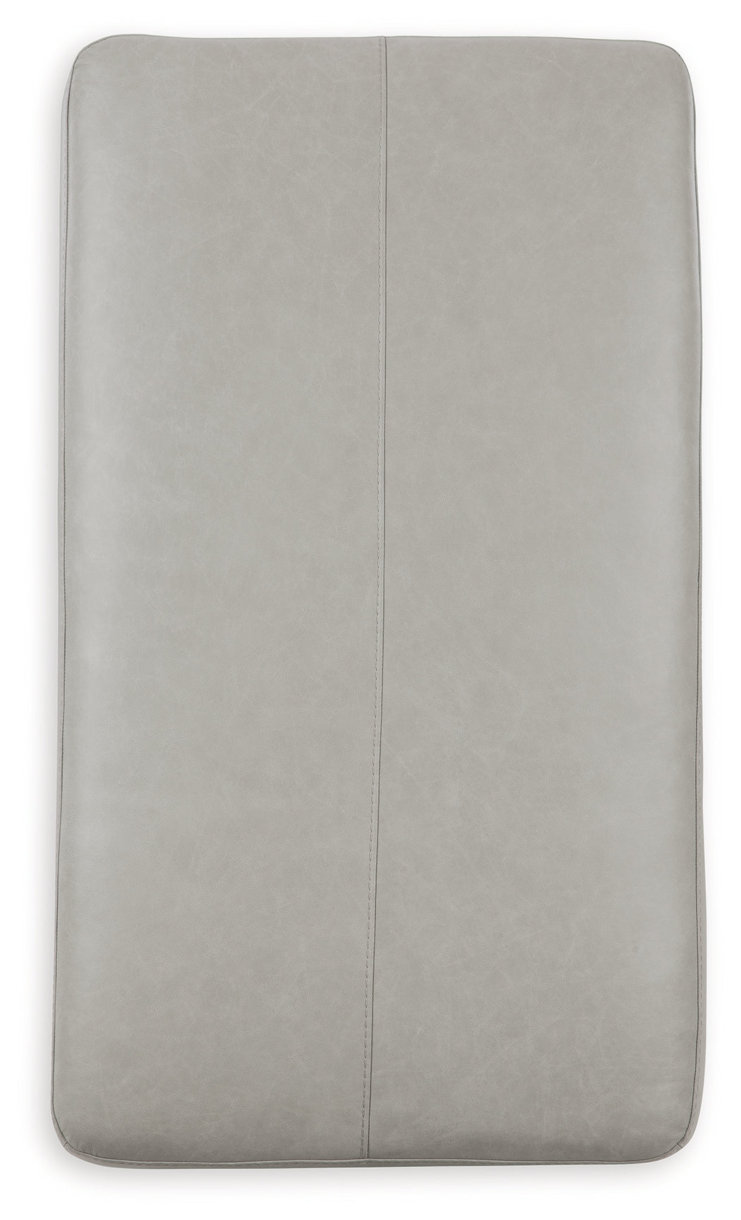 Amiata Glacier Leather Oversized Accent Ottoman