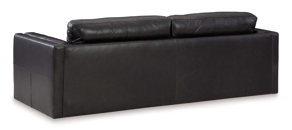 Amiata Onyx Leather Living Room Set / 2pc