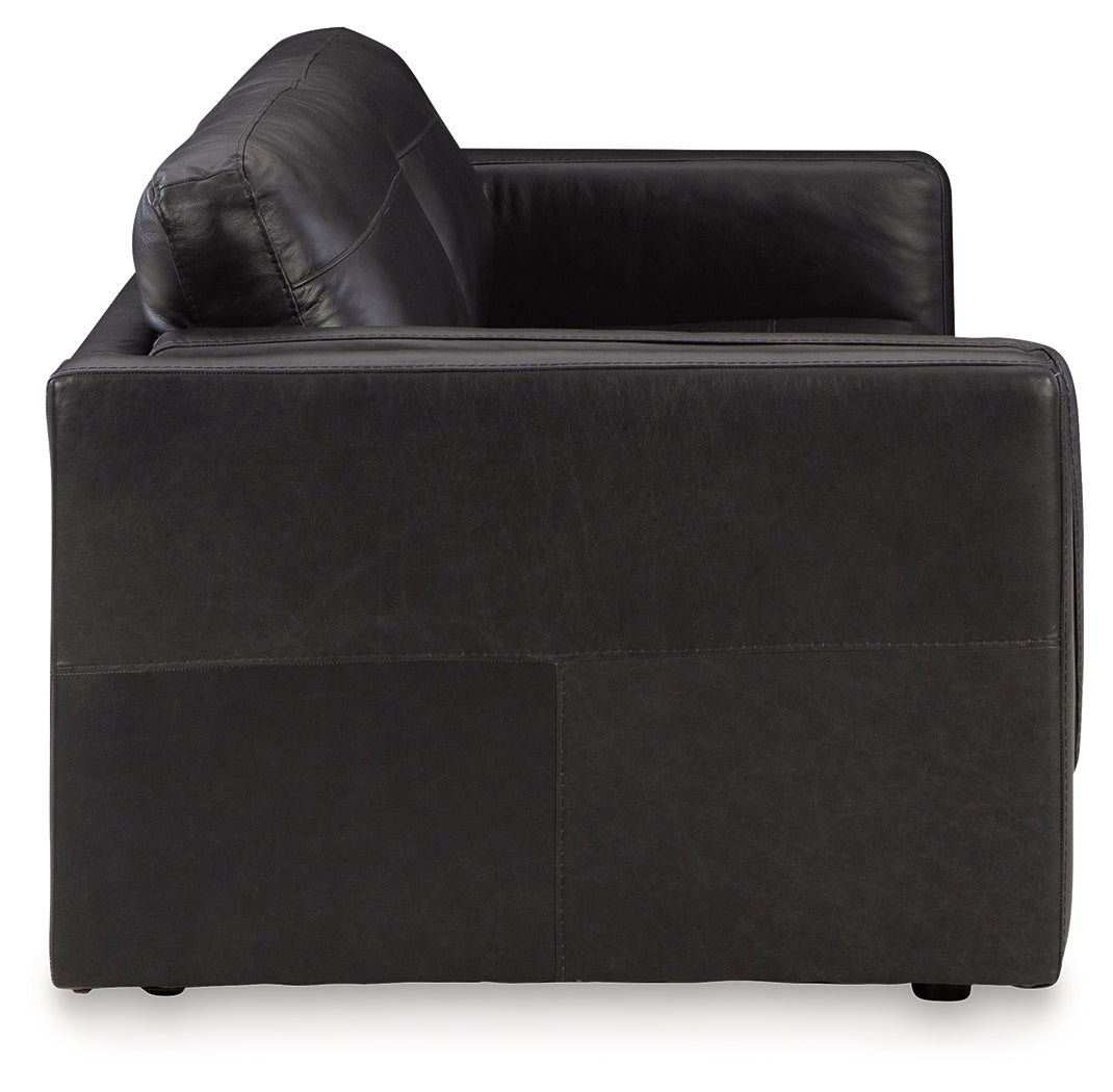 Amiata Onyx Leather Sofa