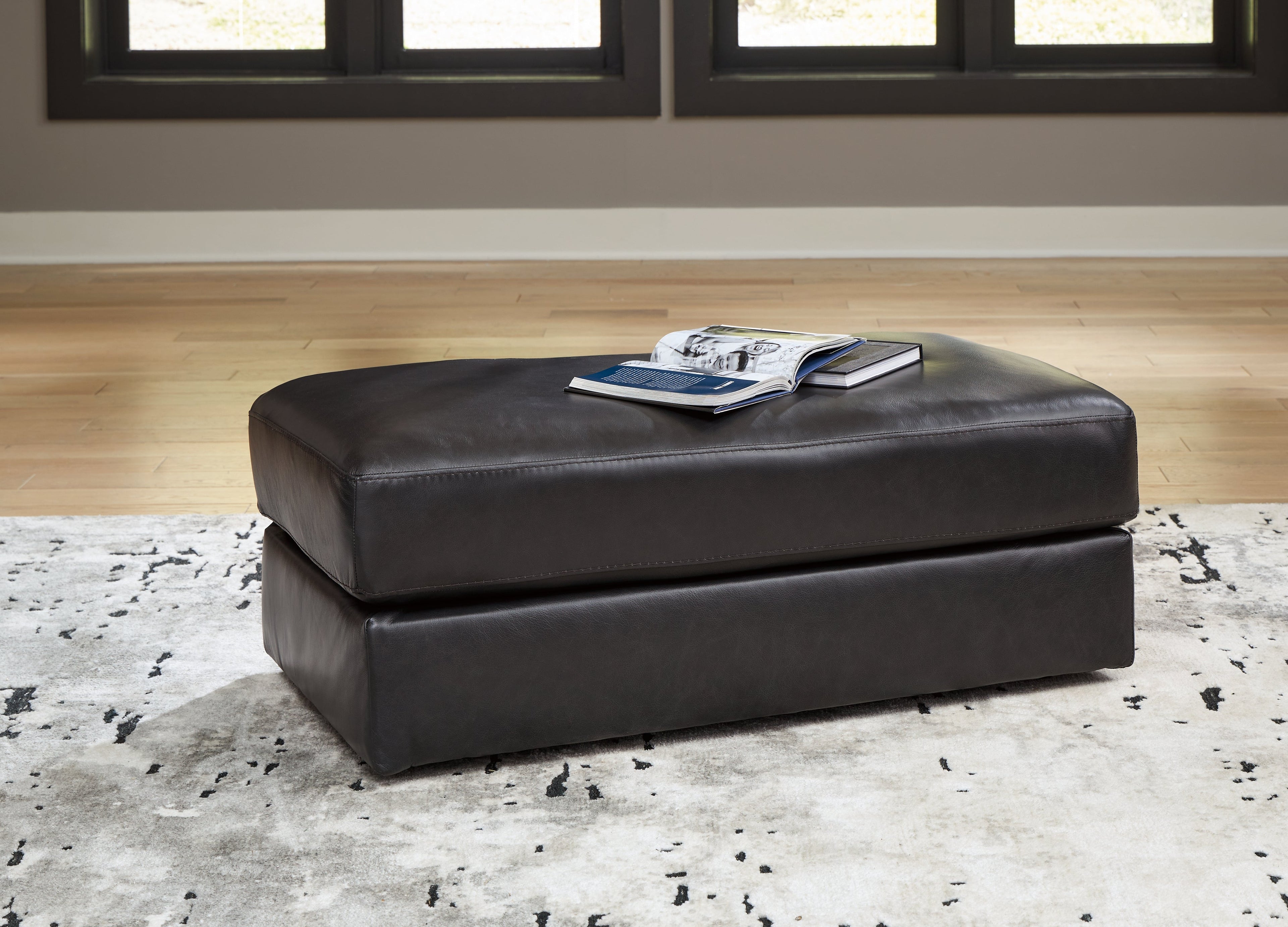 Amiata Onyx Oversized Chair and Ottoman