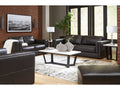 Amiata Sofa, Loveseat, Chair and Ottoman, Onyx