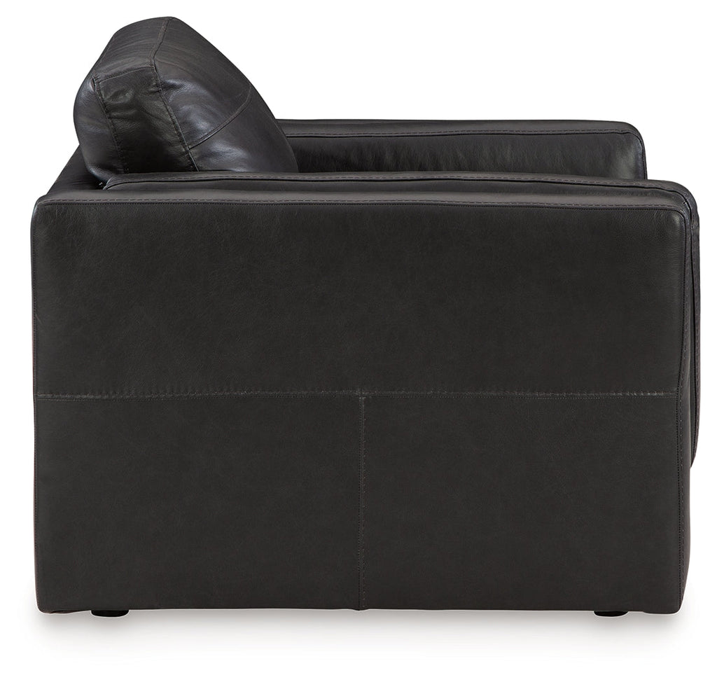 Amiata Sofa, Loveseat, Chair and Ottoman, Onyx