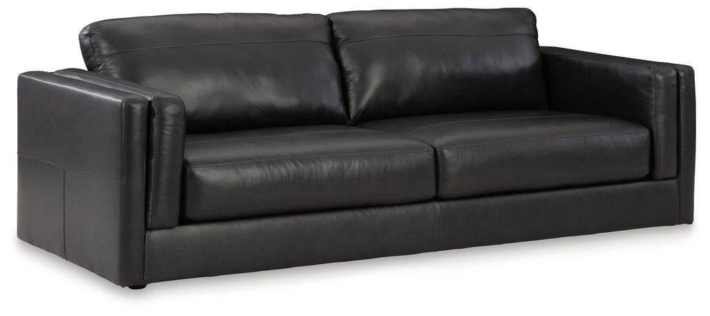 Amiata Sofa, Loveseat, Chair and Ottoman, Onyx