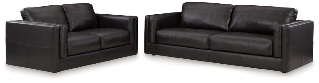 Amiata Onyx Sofa and Loveseat