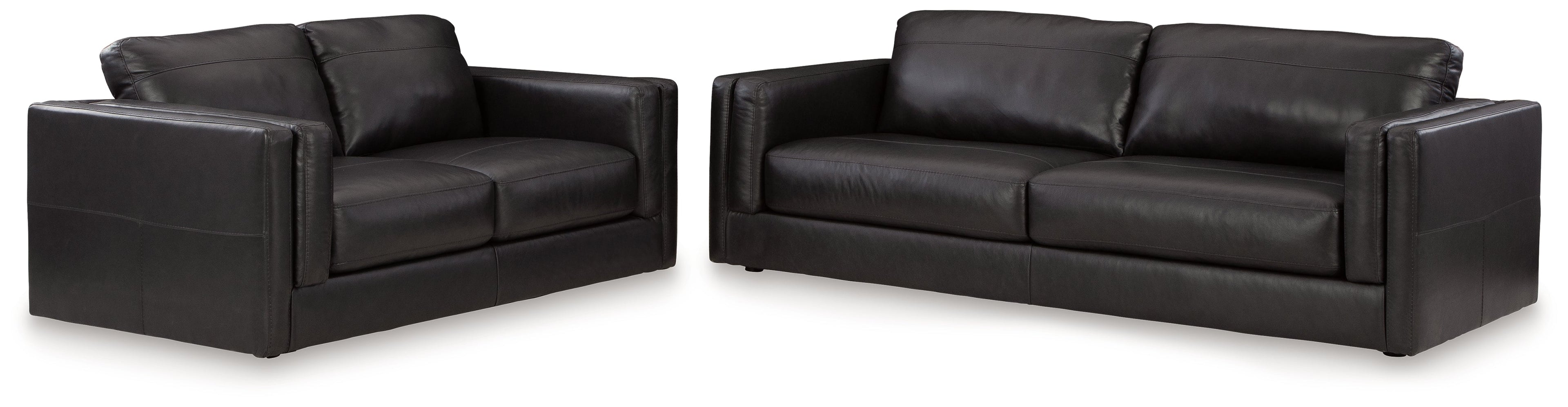 Amiata Onyx Sofa and Loveseat