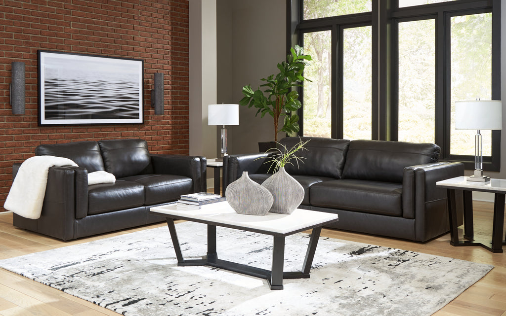 Amiata Onyx Sofa and Loveseat