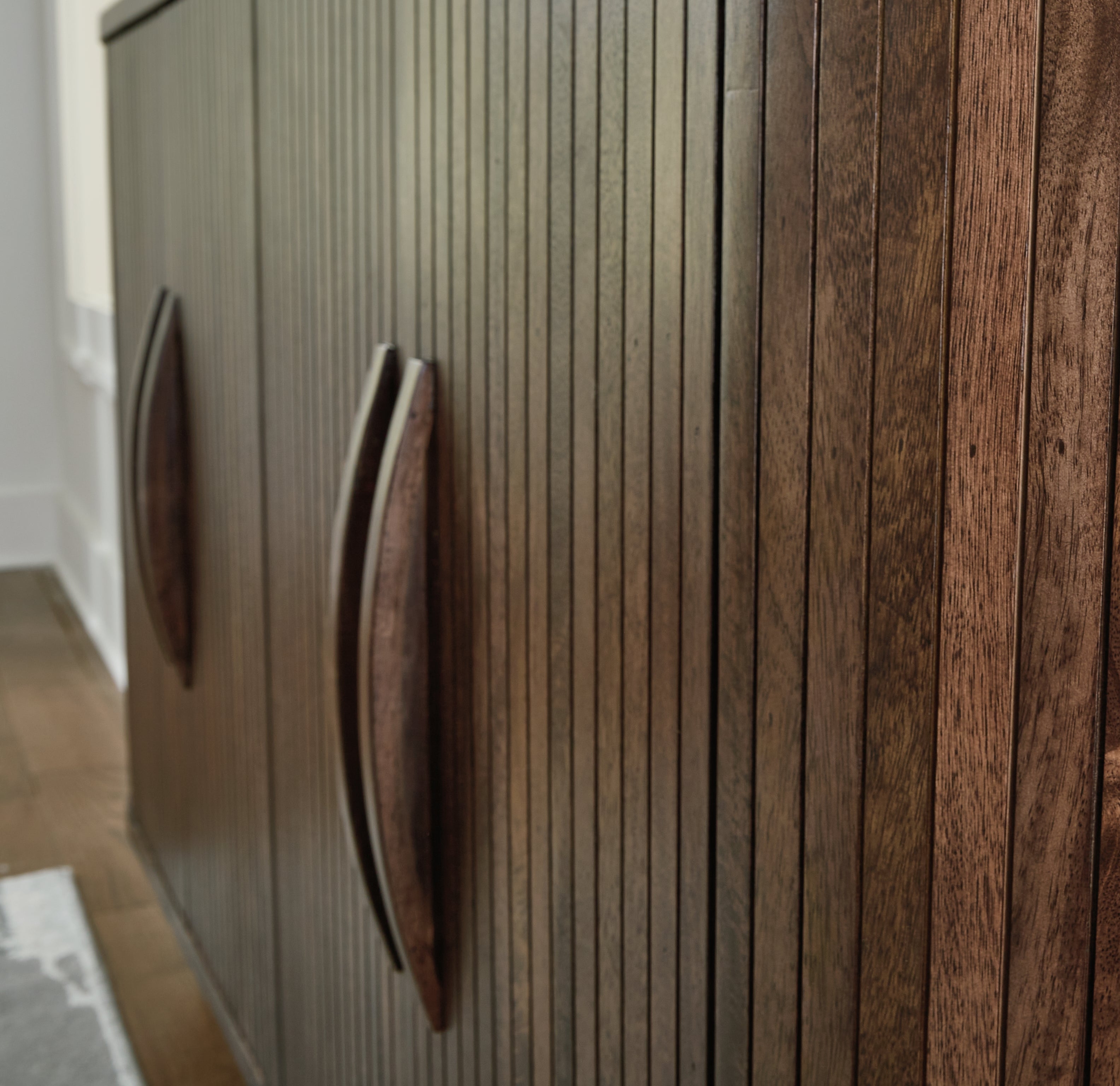 Amickly Dark Brown Accent Cabinet