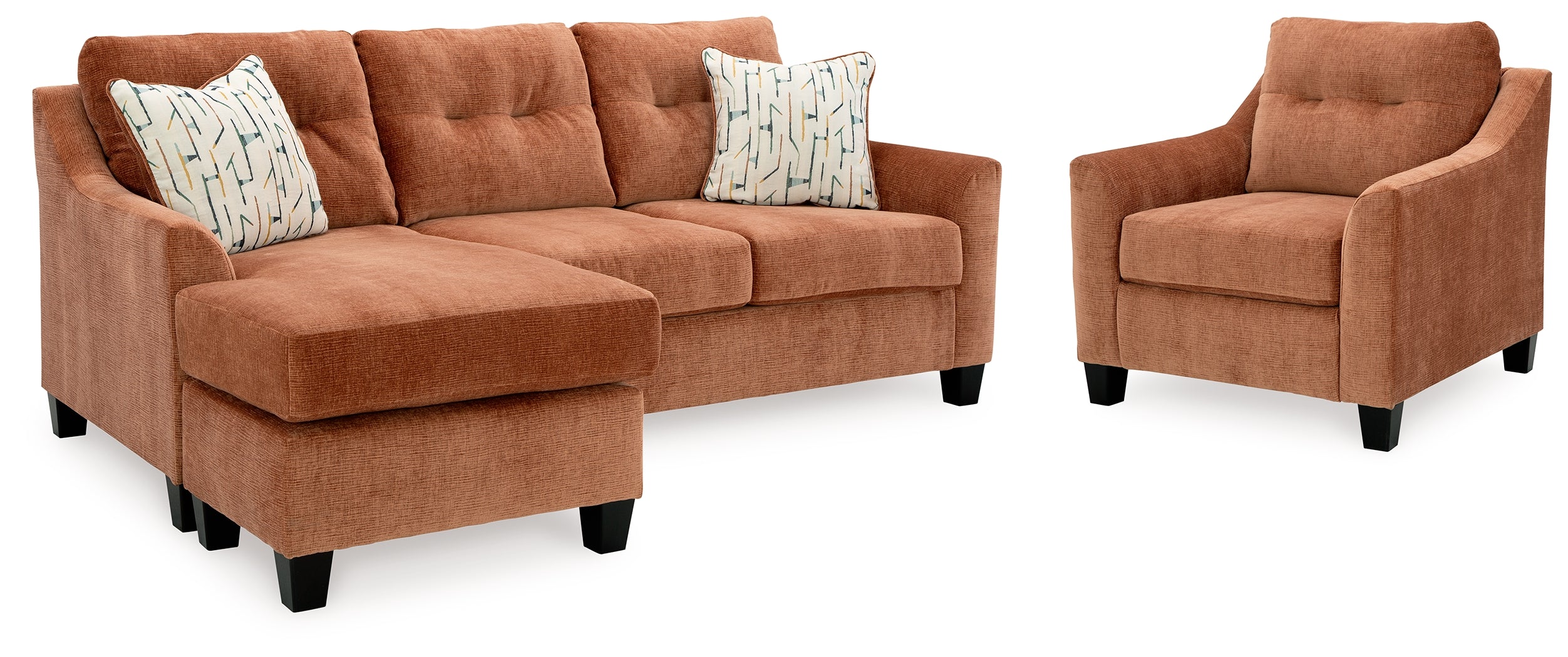 Amity Bay Clay Sofa Chaise & Chair