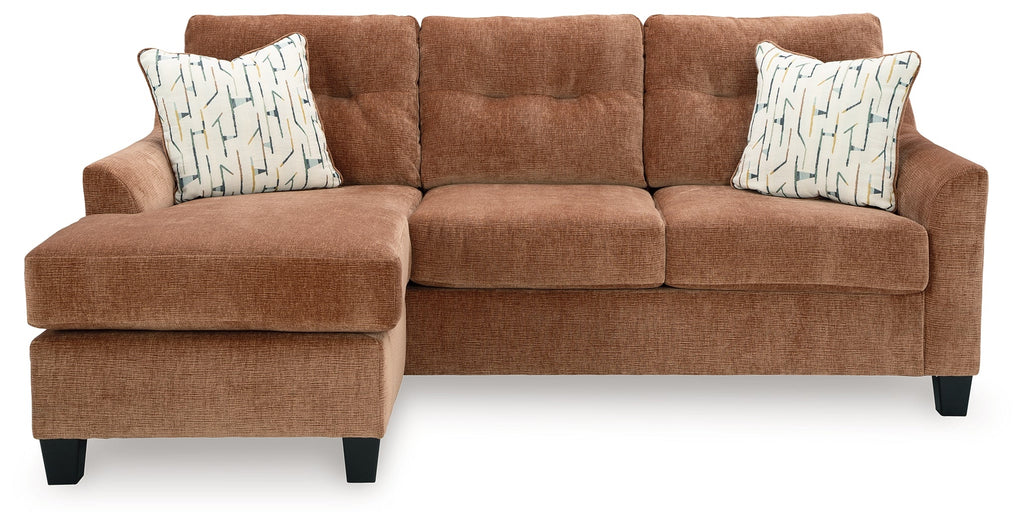 Amity Bay Clay Sofa Chaise Sleeper, 2 Chairs and 2 Ottomans
