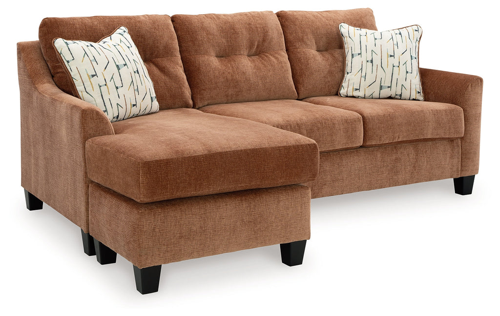 Amity Bay Clay Sofa Chaise Sleeper, 2 Chairs and 2 Ottomans