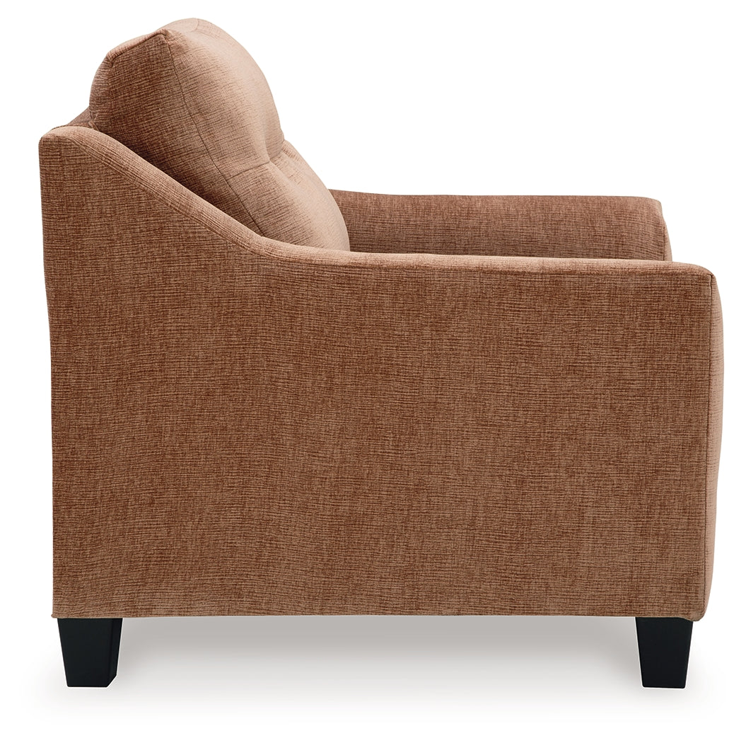 Amity Bay Clay Sofa Chaise Sleeper, 2 Chairs and 2 Ottomans