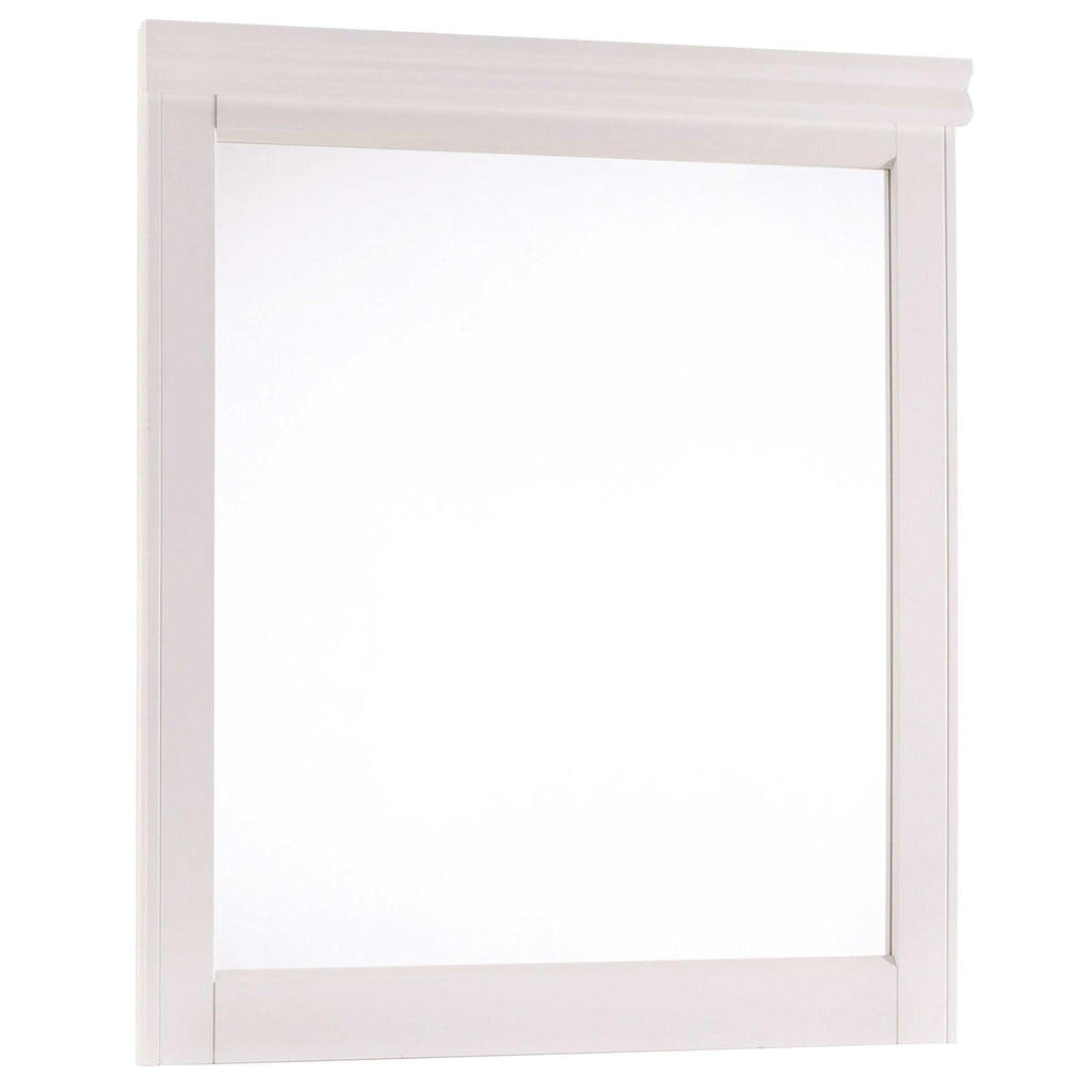 Anarasia White Dresser & Mirror