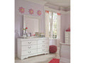 Anarasia White Dresser & Mirror