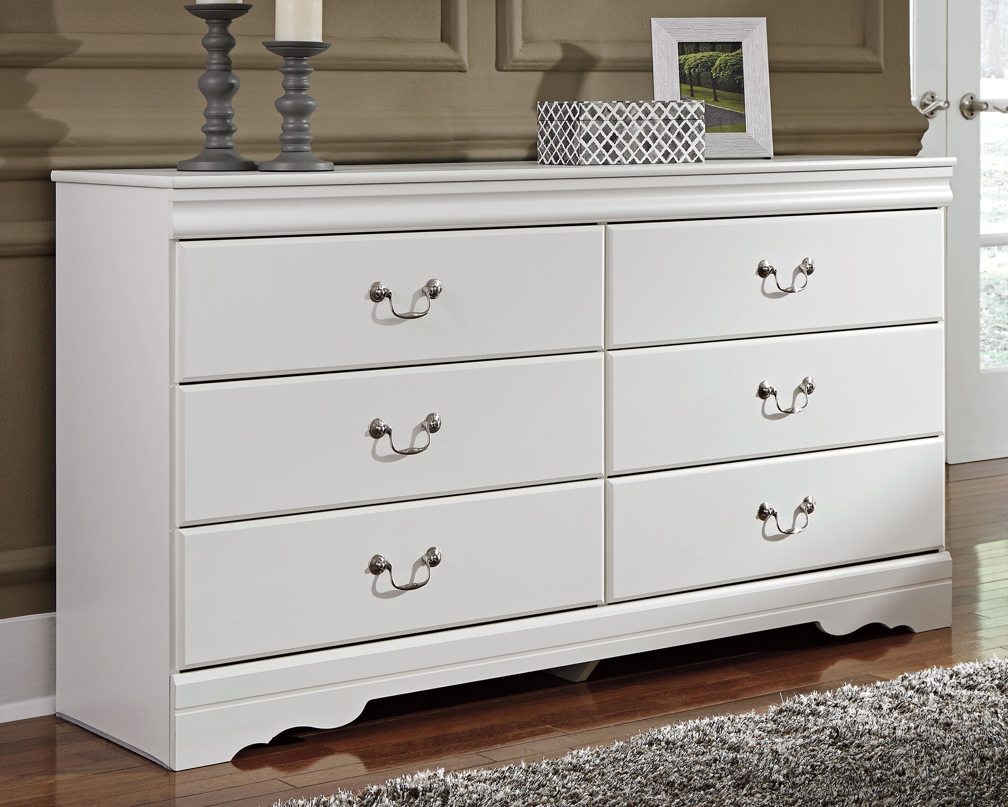 Anarasia Full Sleigh Youth Bedroom Set, White