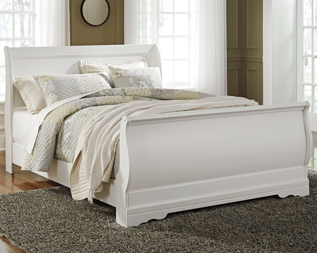 Anarasia Queen Sleigh Bedroom Set, White